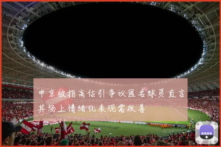 申京被指高估引争议匿名球员直言其场上情绪化表现需改善